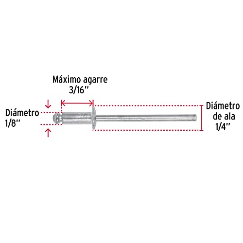 Bifurcated Rivets, 3.2x8.00mm, Bag 50 Pcs