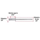 Bifurcated Rivets, 3.2x8.00mm, Bag 50 Pcs