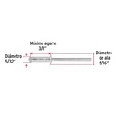 Bifurcated Rivets, 4x13.4mm, Bag 50 Pcs