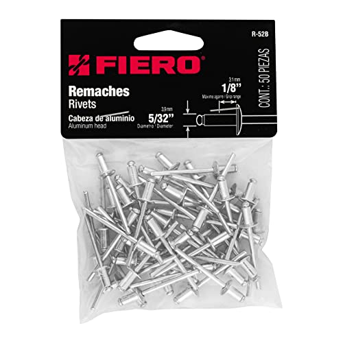 Bifurcated Rivets, 4x10mm, Bag 50 Pcs