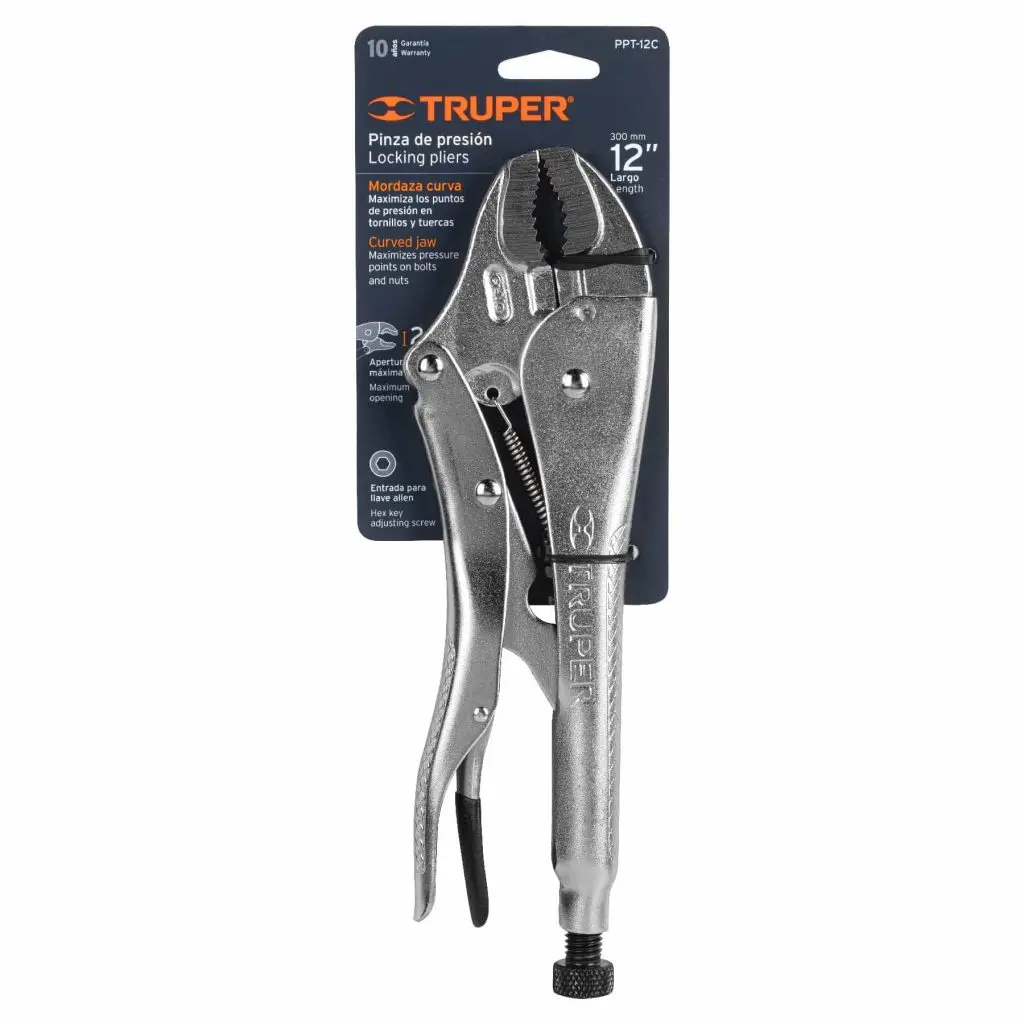 PINZA PRESION 12 CURVA TRUPER 17429