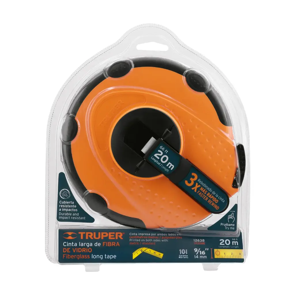 CINTA METRICA 20MTS TRUPER 12638