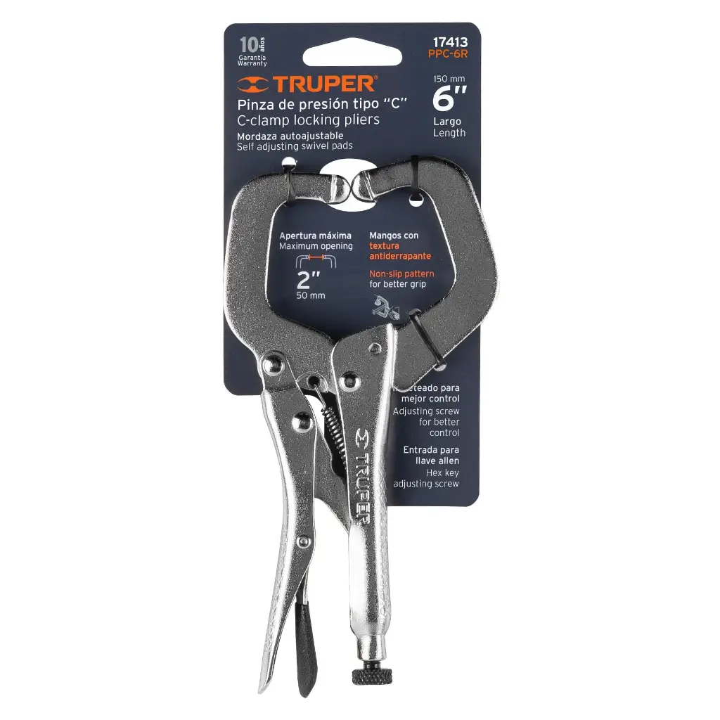 PINZA PRESION 6 TIPO C TRUPER 17413 PPC-6R