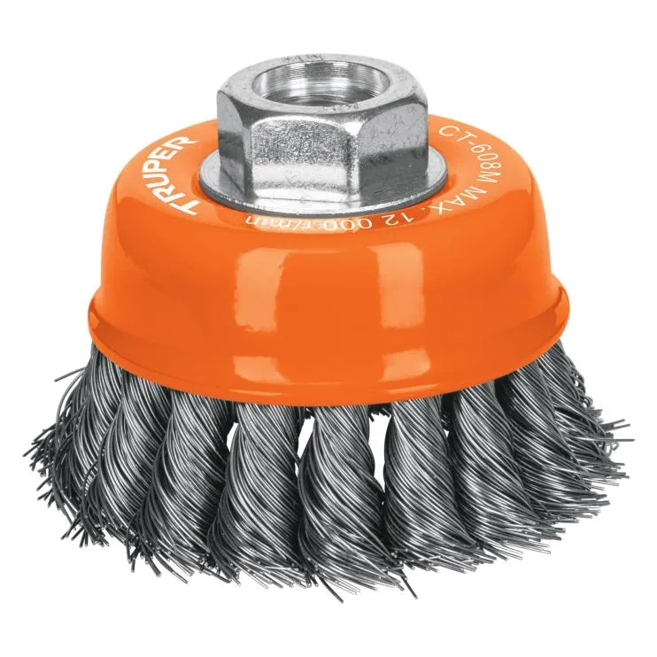 CARDA TRENZA 3P TIPO COPA TRUPER 14184 CT-608M