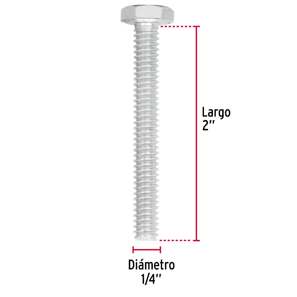TORNILLO HEX 1/4 X 2P FIERO 44561