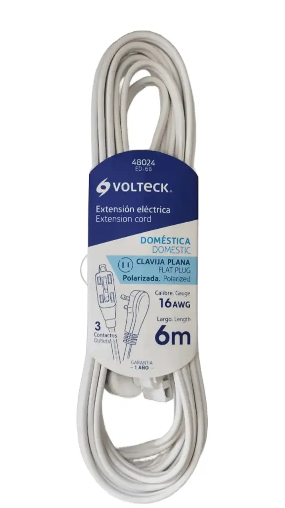 EXTENSION 6M BLANCA VOLTECK 48024 ED-6B