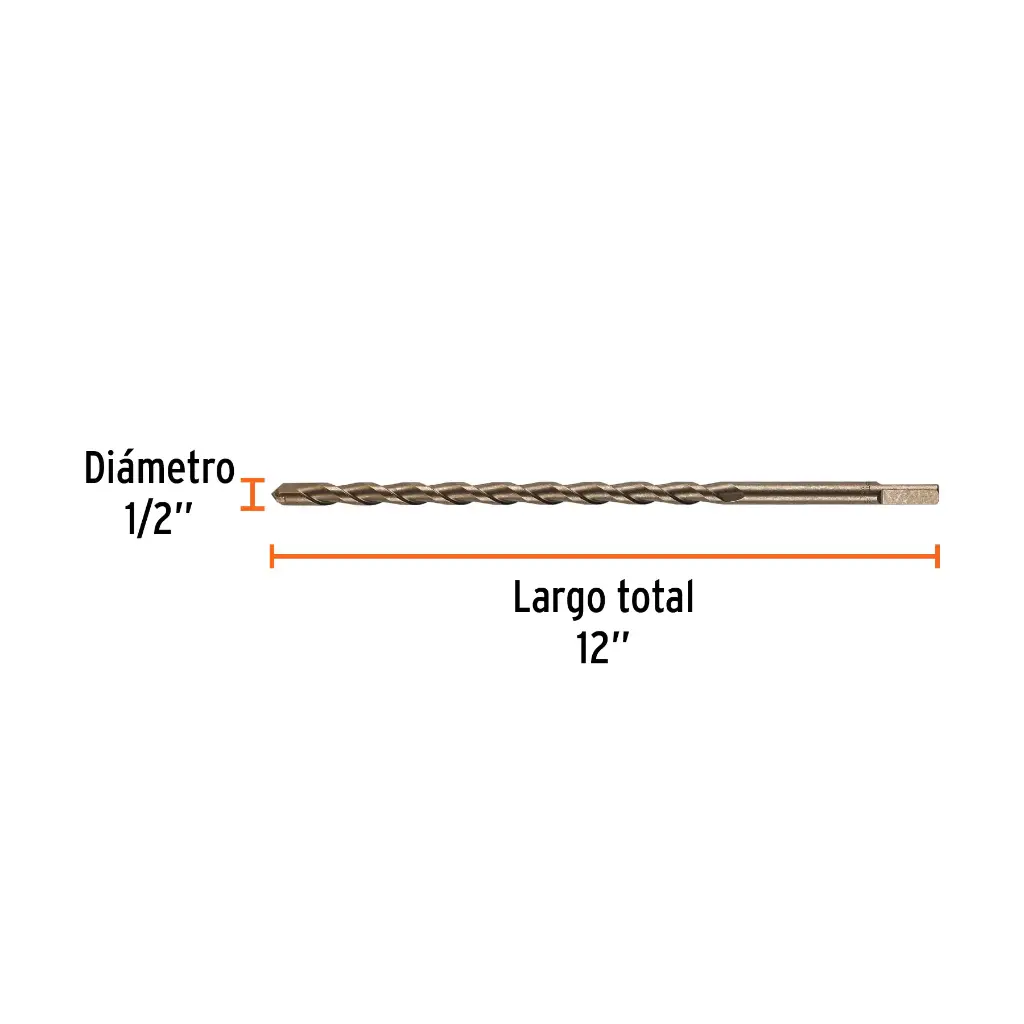 BROCA CONCRETO 1/2 X 12 TRUPER 11233