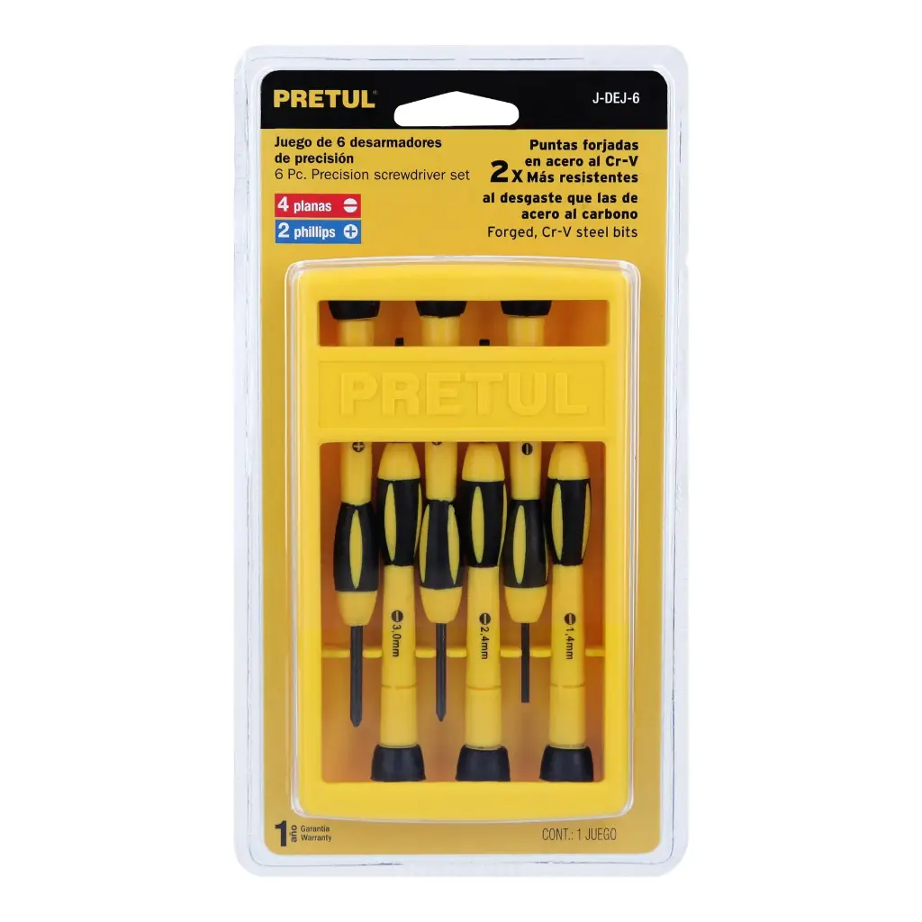 JUEGO 6 DESARMADOR PRECISION PRETUL J-DEJ-6 21381