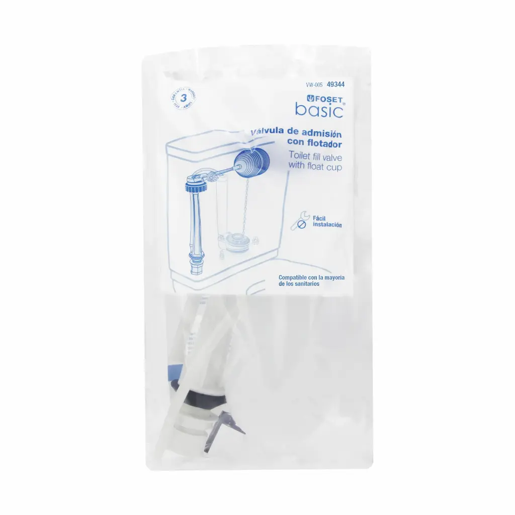 VALVULA LLENADO WC FLOTADOR FOSET 49344 VW-005