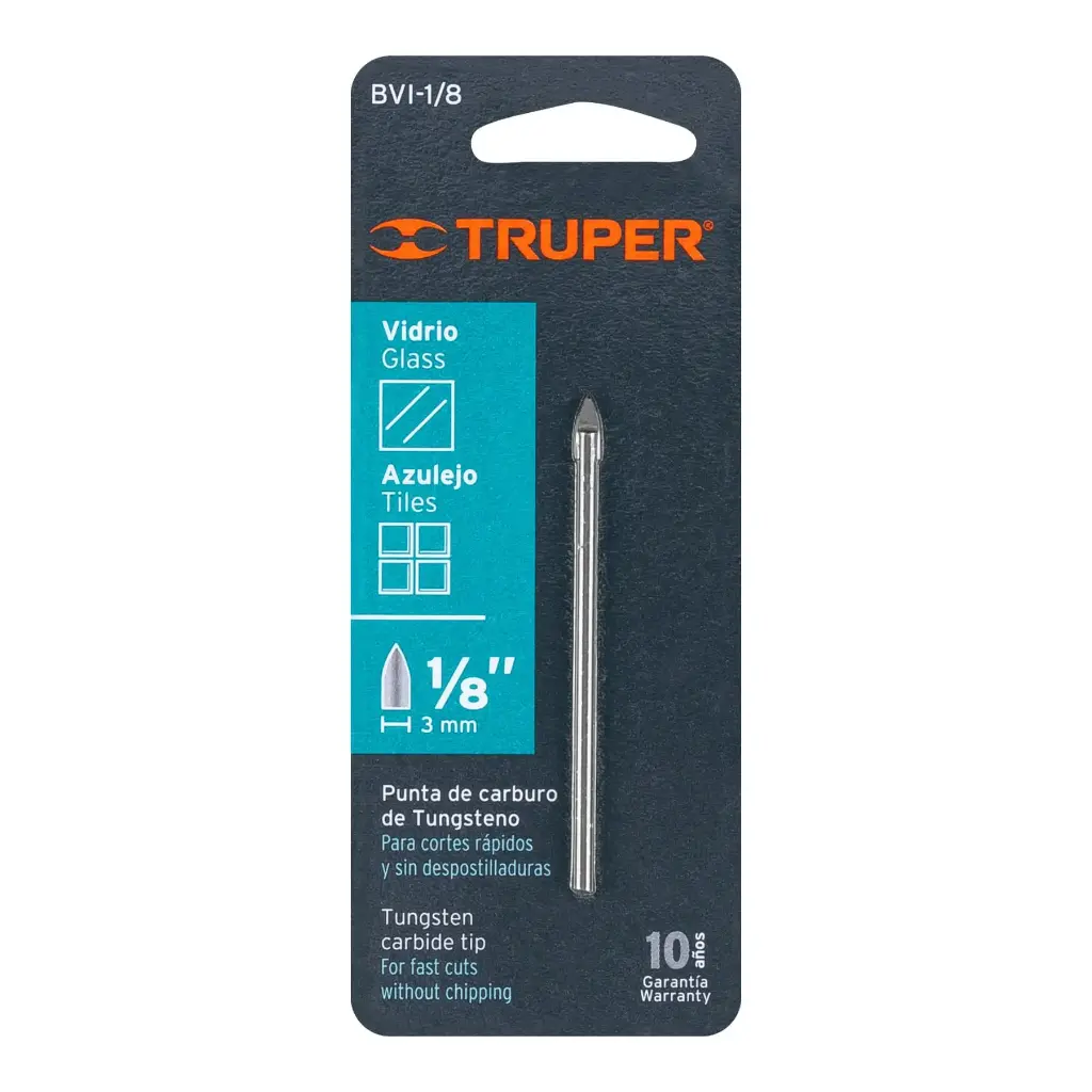 BROCA VIDRIO/AZUL 1/8 TRUPER BVI-1/8 11700