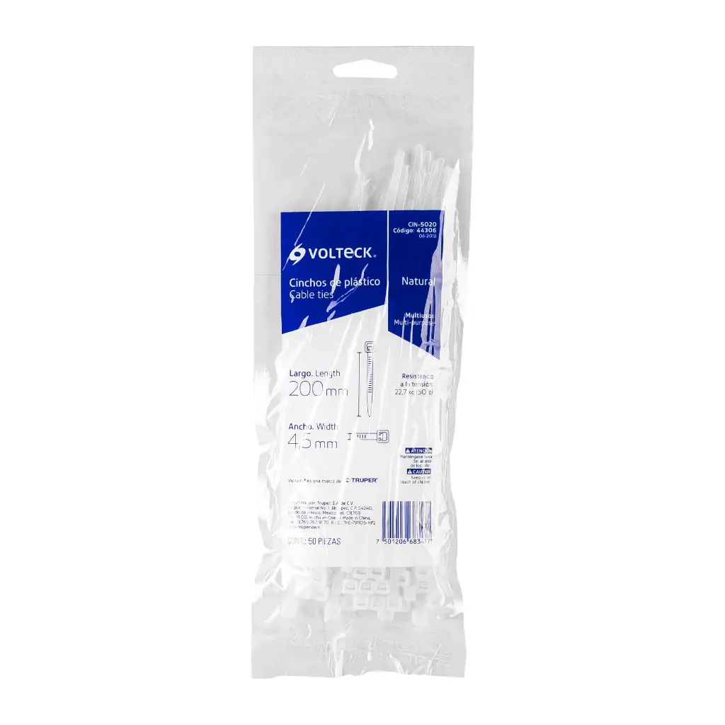 CINCHO 200 X 4.5 NATURAL VOLTECK 44306 CIN-5020