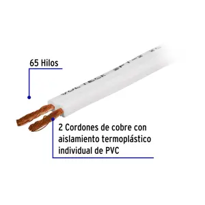 CABLE POT 12 BLANCO VOLTECK 46079 1 METRO