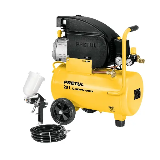 COMPRESOR 20L 2-1/2 HP+KIT GRAVEDAD PRETUL 24079 