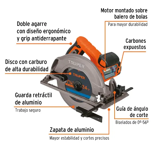 SIERRA CIRCULAR 7-1/4 1500W 12A TRUPER 11004 