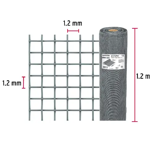 MOSQUITERO MIRIÑAQUE FIBRA 1.20 X 30M GRIS FIERO 44982 - 1 METRO