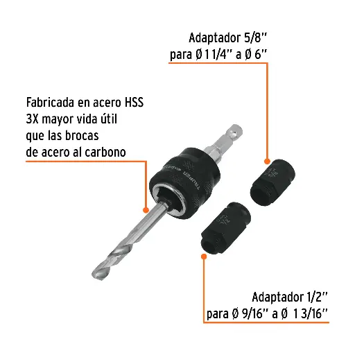 MANDRIL CAMBIO RAP ADAPTADOR TRUPER 103390 MAND-CR