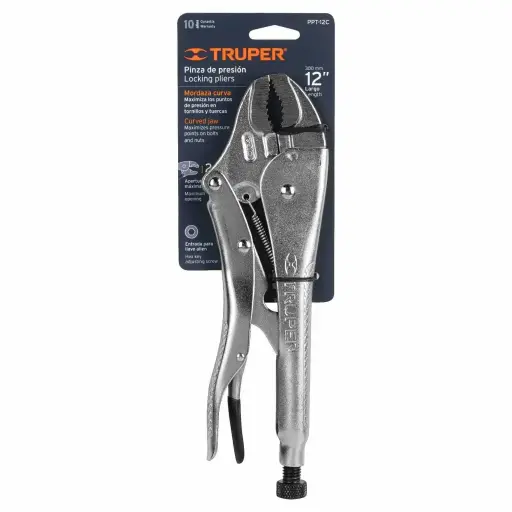 PINZA PRESION 12 CURVA TRUPER 17429