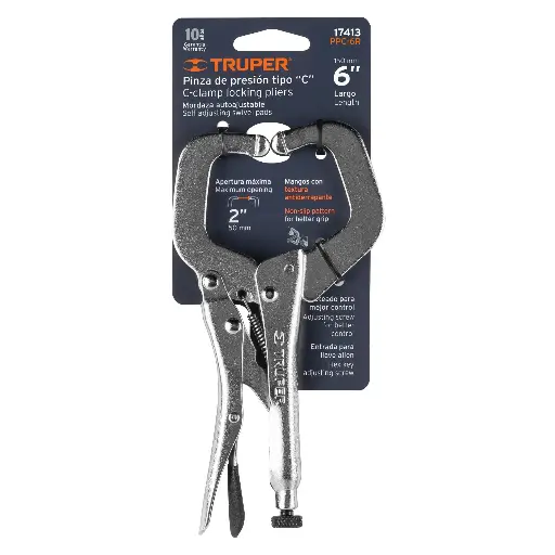 PINZA PRESION 6 TIPO C TRUPER 17413 PPC-6R