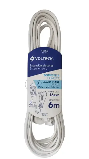 EXTENSION 6M BLANCA VOLTECK 48024 ED-6B