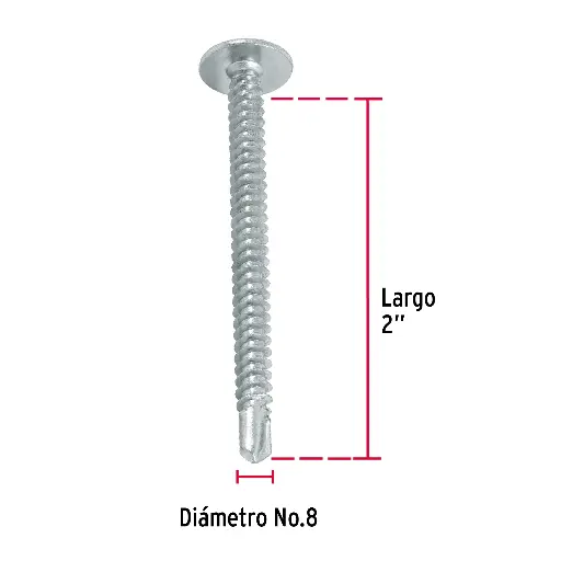 PIJA BROCA C/CRUZ 8 X 2 FIERO 44650 1PZ