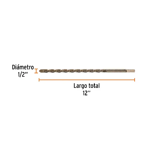 BROCA CONCRETO 1/2 X 12 TRUPER 11233