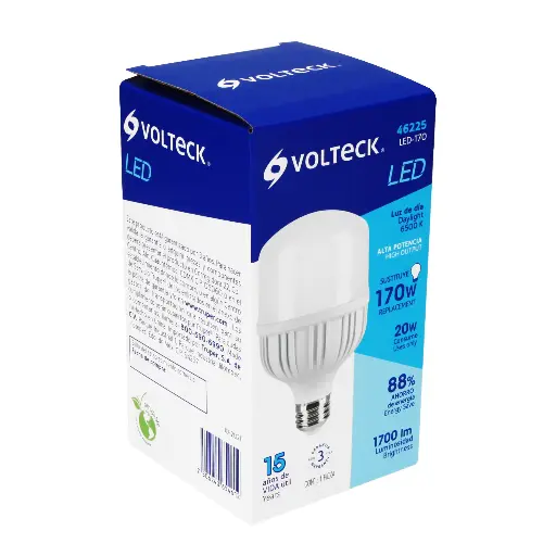 FOCO/LAMPARA 20W LED LUZ DIA VOLTECK 46225 LED-170
