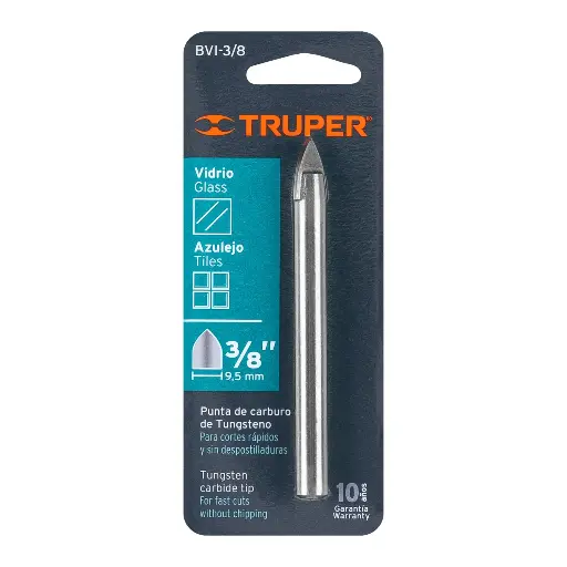 BROCA VIDRIO/AZUL 3/8 TRUPER 11704 BVI-3/8