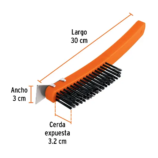 CEPILLO ALAMBRE C/ESPATULA TRUPER 11539 CEA-18E