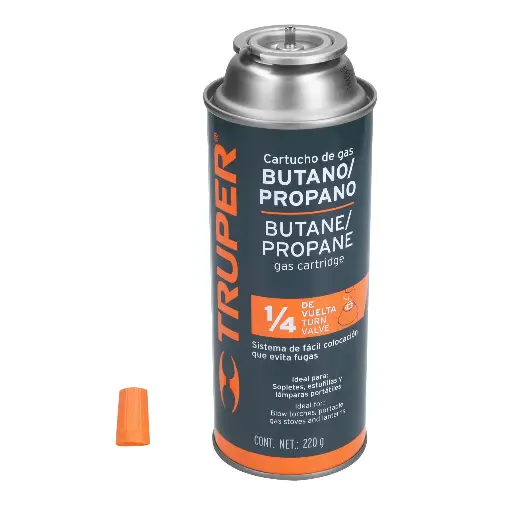 GAS BUTANO 1/4V 220G TRUPER 11920 GAS-220X