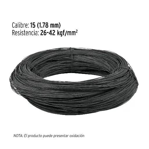 ALAMBRE RECOCIDO CAL.15 ROLLO 1KG FIERO 44458/44457