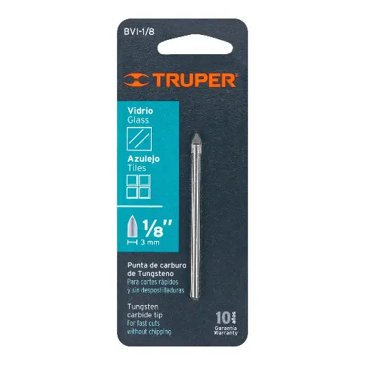 BROCA VIDRIO/AZUL 1/8 TRUPER BVI-1/8 11700