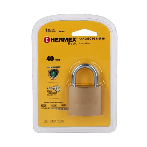 CANDADO 40MM GC HERMEX 23520 CHB-40P