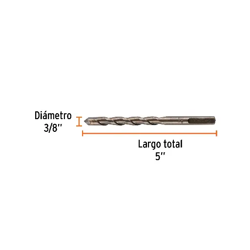 BROCA CONCRETO 3/8 X 5 TRUPER 11221