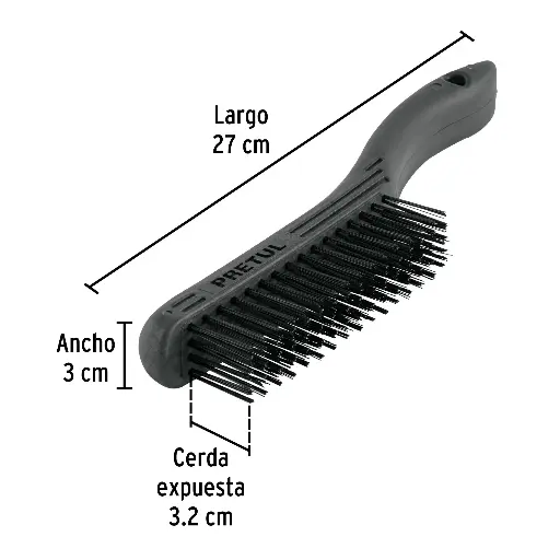 CEPILLO ALAMBRE CON MANGO TRUPER 20653 CEA-54P