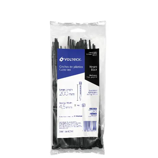 CINCHO 200 X 4.5 NEGRO VOLTECK 44326 CIN-5020N