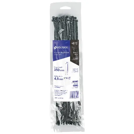 CINCHO 350 X 4.5 NEGRO VOLTECK 44329 CIN-5035N