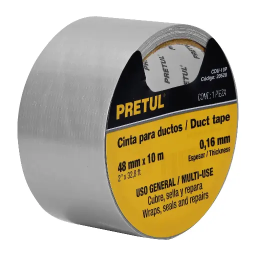 CINTA DUCTO 10M PRETUL 20528
