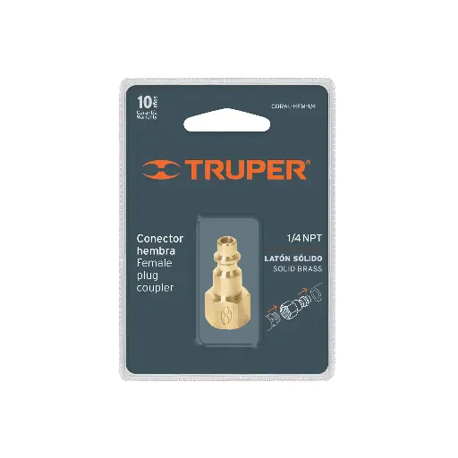 CONECTOR RAPIDO 1/4 HEMBRA/ESPIGA 19082 RUPER