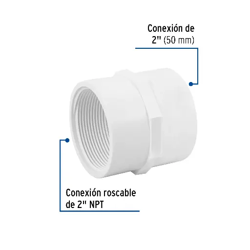 PVC HEMBRA 2" FOSET 45550